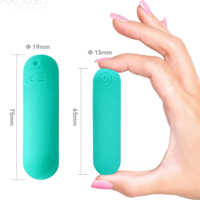 Œuf Vibrant Étanche Silicone Rechargeable