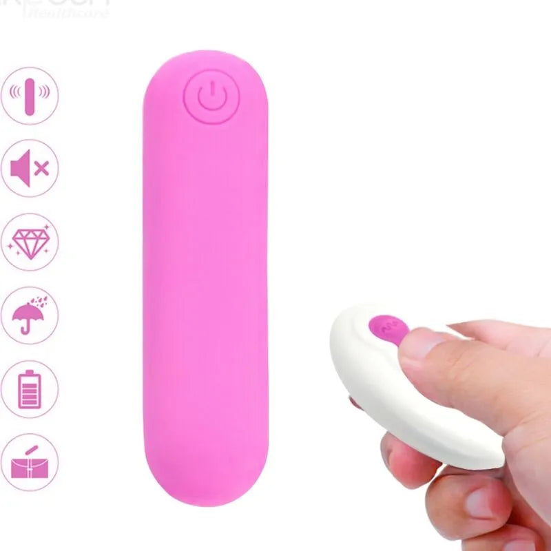 Œuf Vibrant Étanche Télécommande Silicone