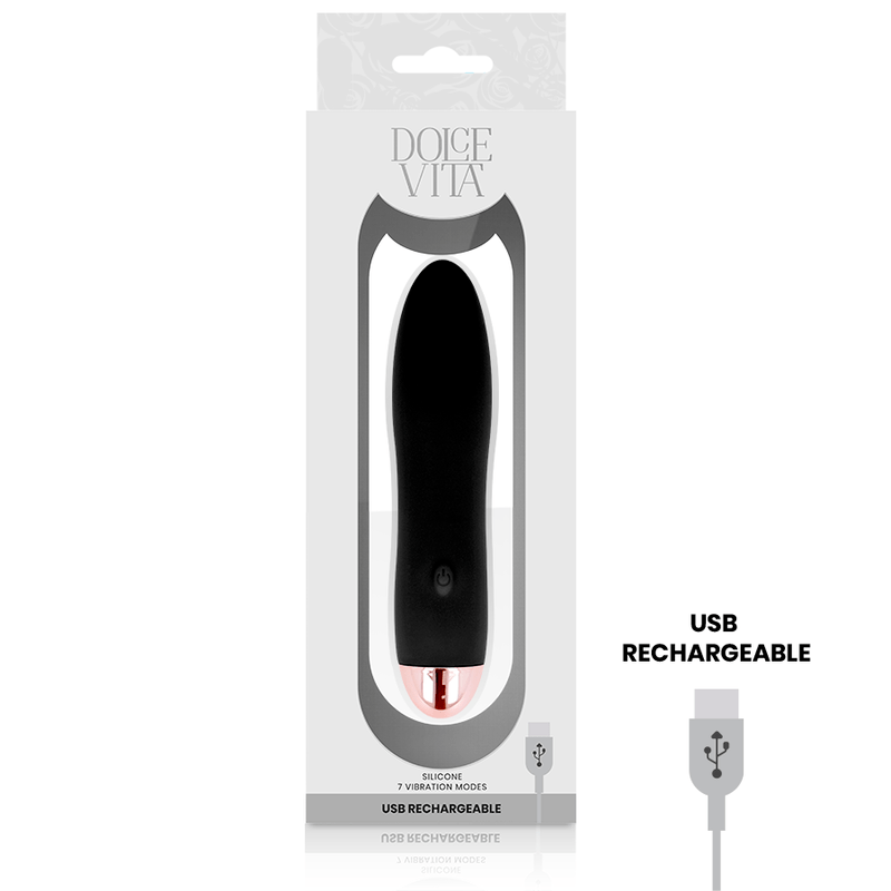 Vibrateur Rechargeable En Silicone Hypoallergénique Dolce Vita