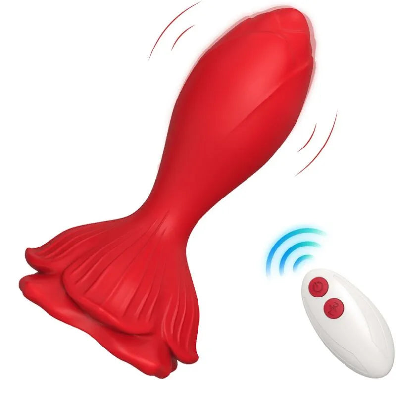 Vibromasseur Avec Plug Anal En Silicone Premium