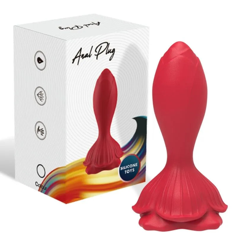 Vibromasseur Avec Plug Anal En Silicone Premium