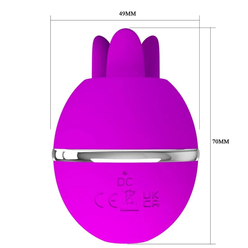 Vibromasseur Boule Pulsations Et Léchage Silicone