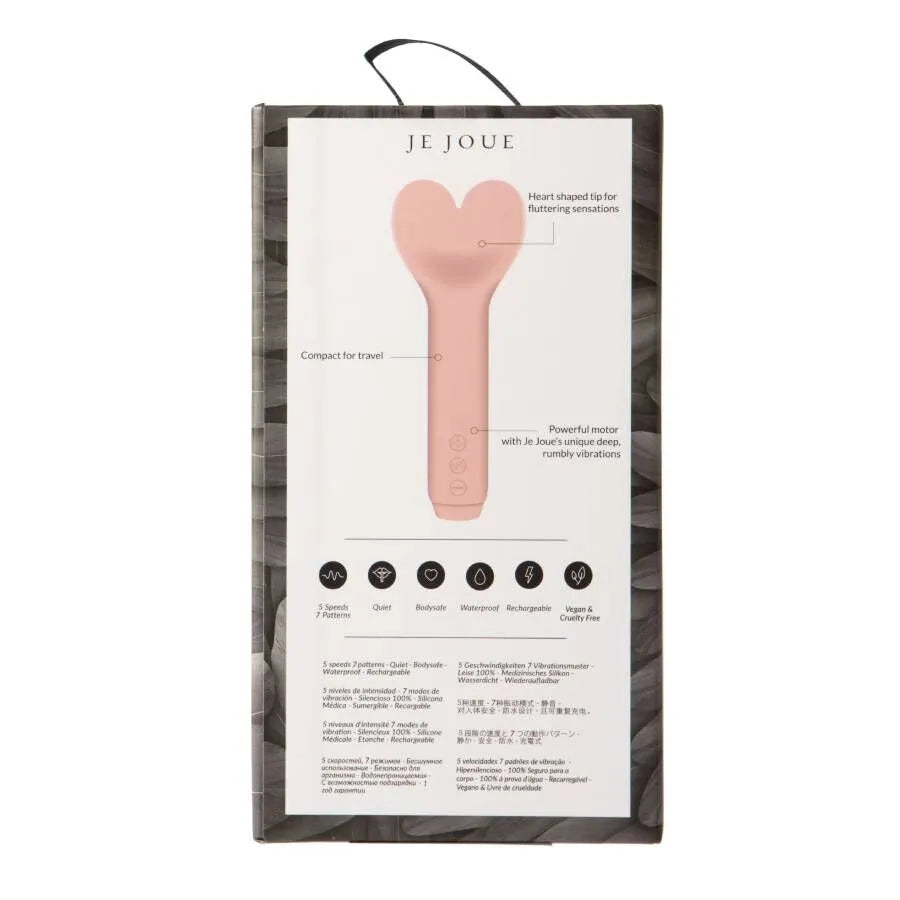 Vibromasseur Bullet Silicone Cœur Étanche Rechargeable