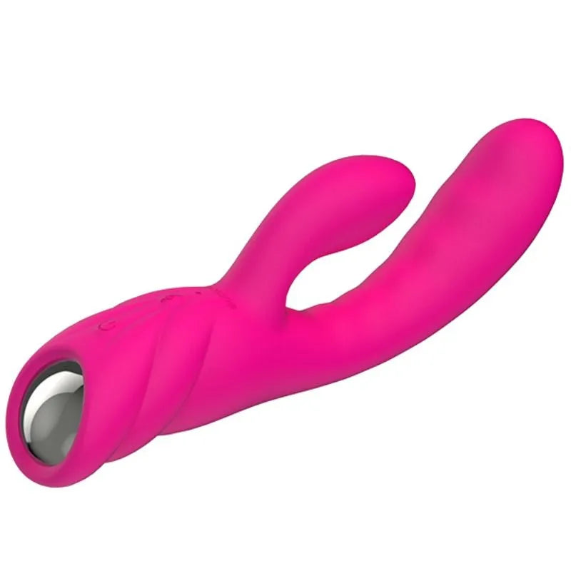 Vibromasseur Chauffant Rose Silicone Rechargeable