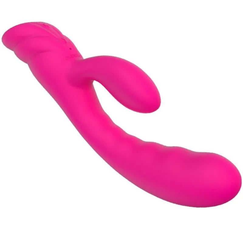 Vibromasseur Chauffant Rose Silicone Rechargeable