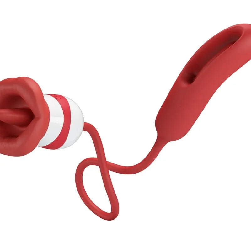 Vibromasseur Clitoridien Rose Rouge Silicone Réaliste