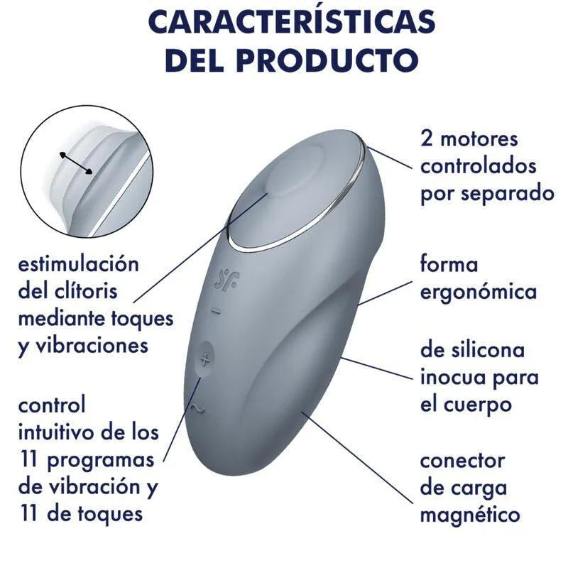 Vibromasseur Clitoridien Tapotant Silicone Étanche