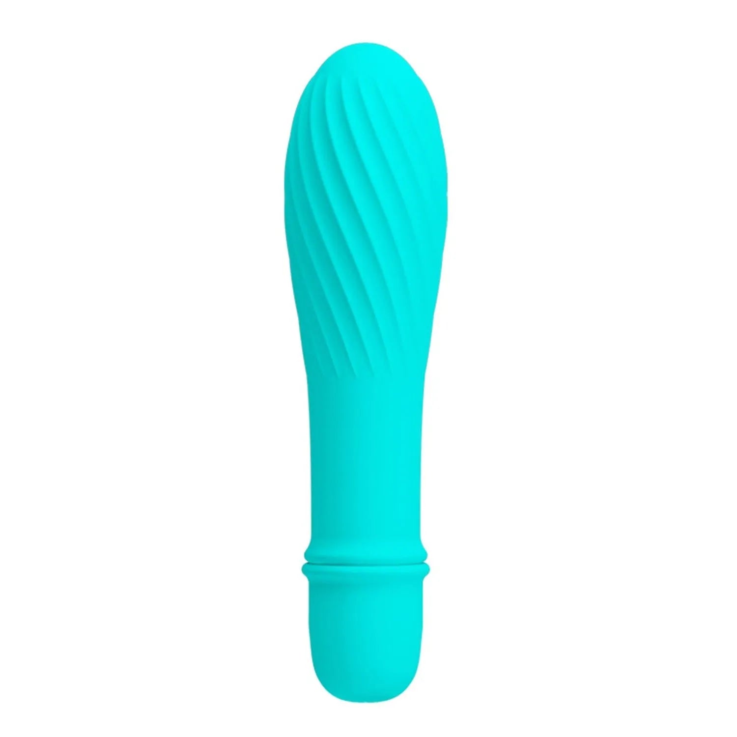 Vibromasseur Compact En Silicone Turquoise Waterproof