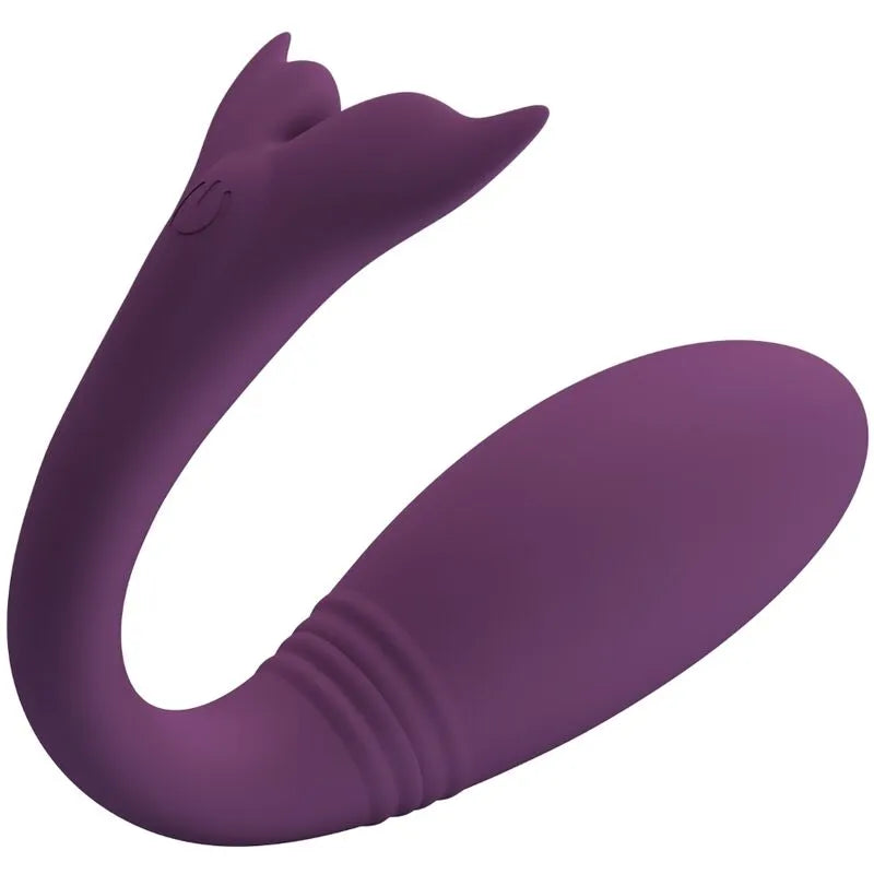 Vibromasseur Couple Rechargeable Violet Silicone