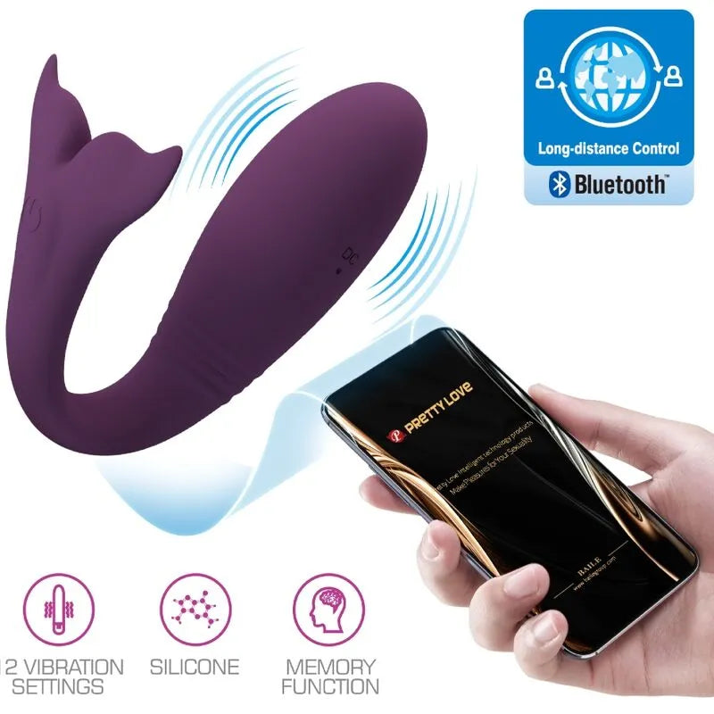 Vibromasseur Couple Rechargeable Violet Silicone