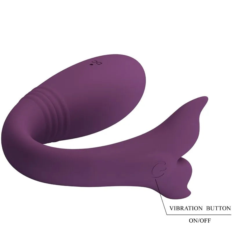 Vibromasseur Couple Rechargeable Violet Silicone
