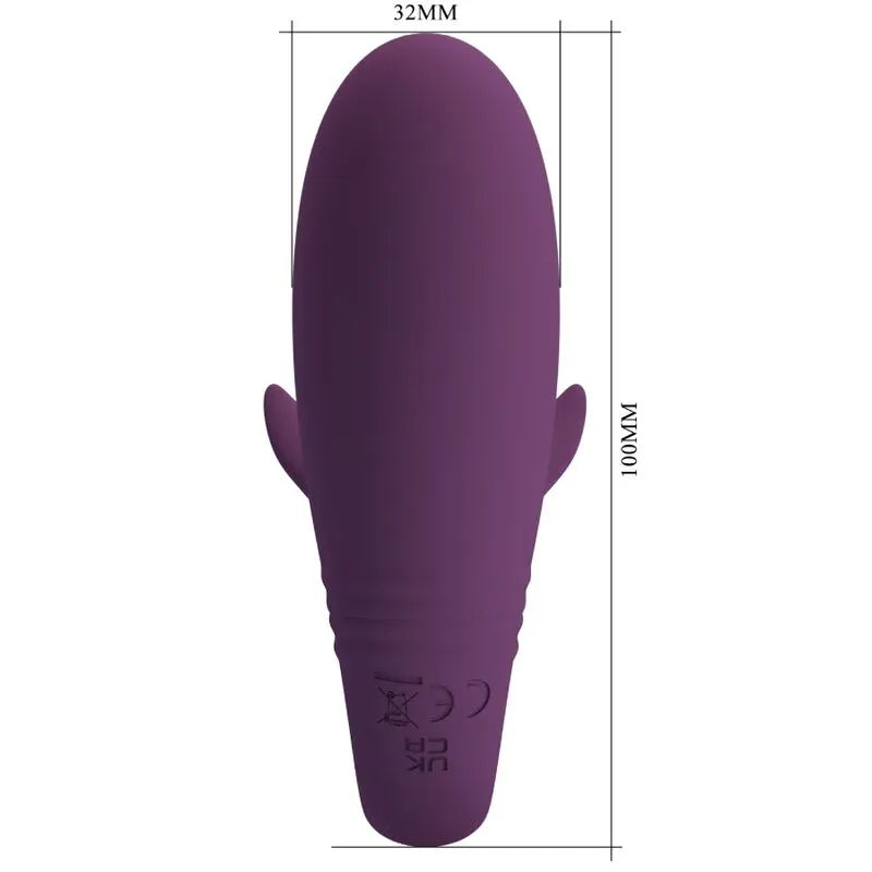 Vibromasseur Couple Rechargeable Violet Silicone