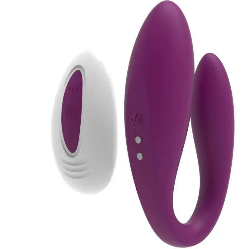 Vibromasseur Couple Télécommande Silicone Violet