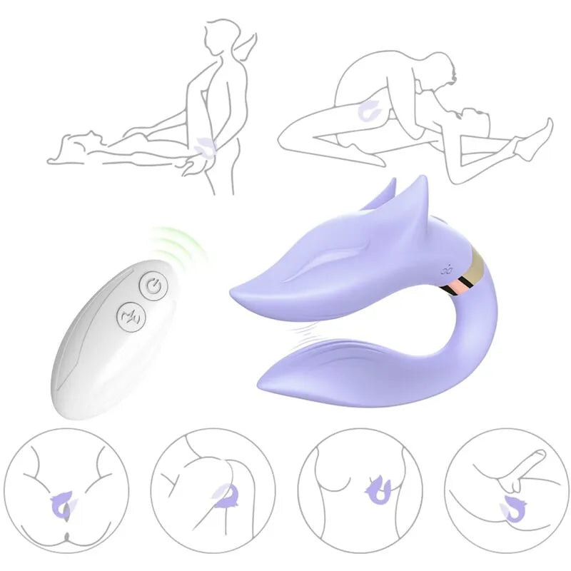 Vibromasseur Couples Étanche Silicone Rechargeable