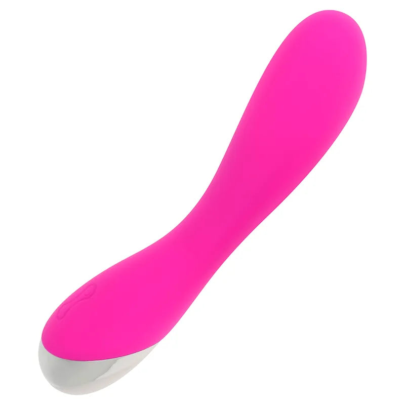 Vibromasseur Courbé Silicone Rechargeable Rose