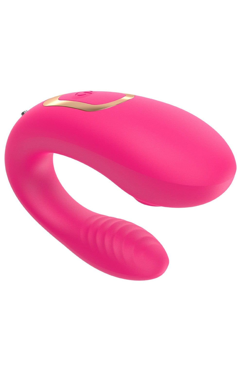 Vibromasseur de couple rose, USB avec 2 moteurs pour stimulation Point G et clitoridienne avec télécommande - TOD-062PNK