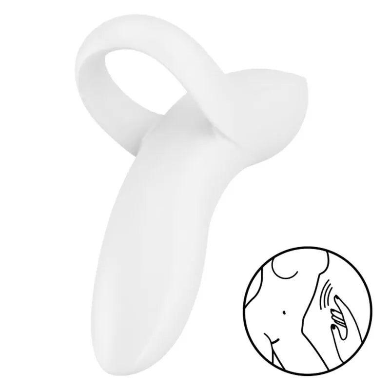 Vibromasseur Doigt Silicone Débutant Étanche