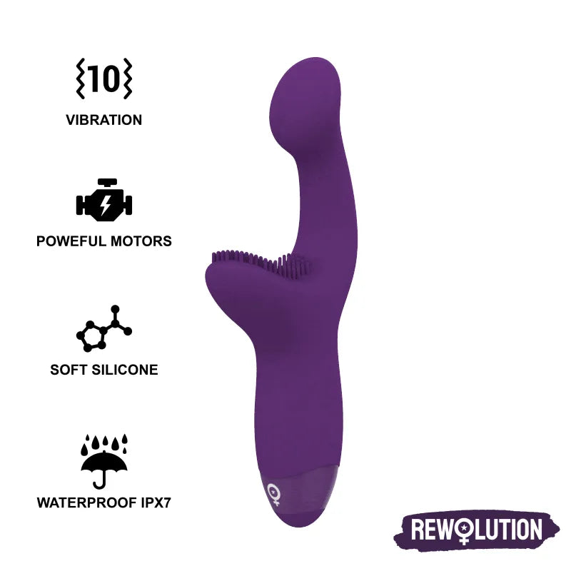 Vibromasseur Double Action A-Spot Silicone Médical