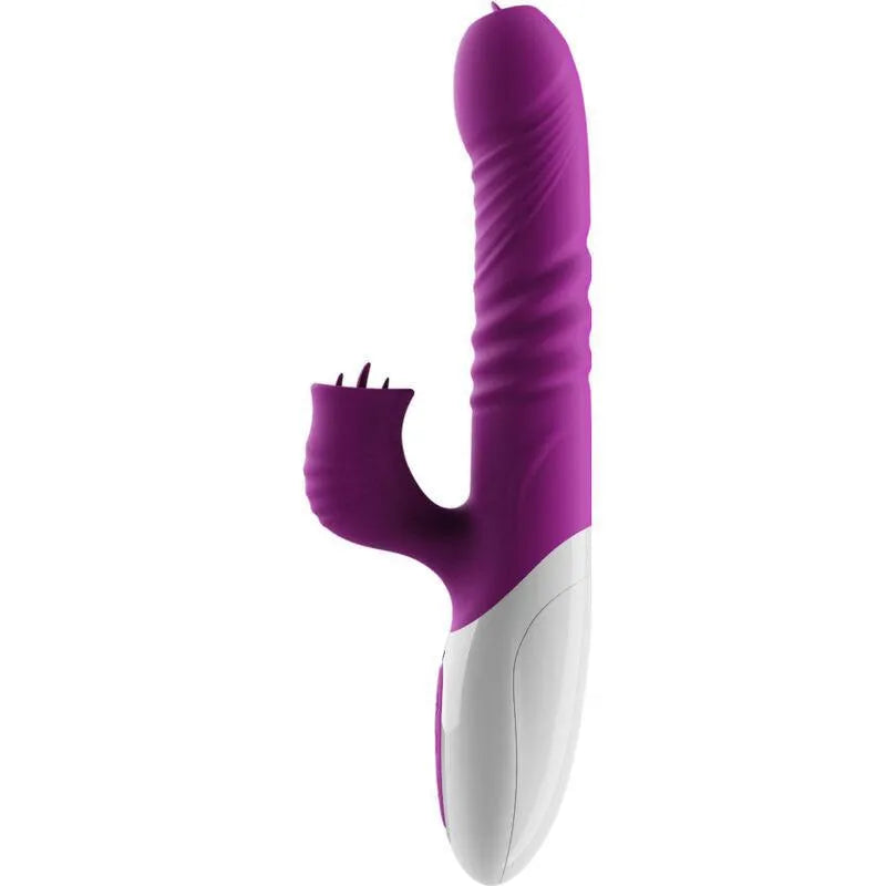 Vibromasseur Double Langue Effet Chaleur Fuchsia