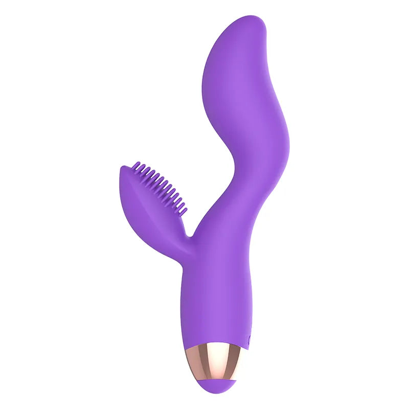 Vibromasseur Double Moteur Silicone Lilas