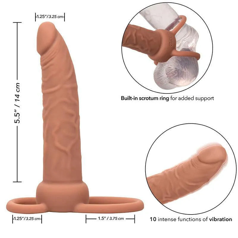 Vibromasseur Double Pénétration Silicone Rechargeable