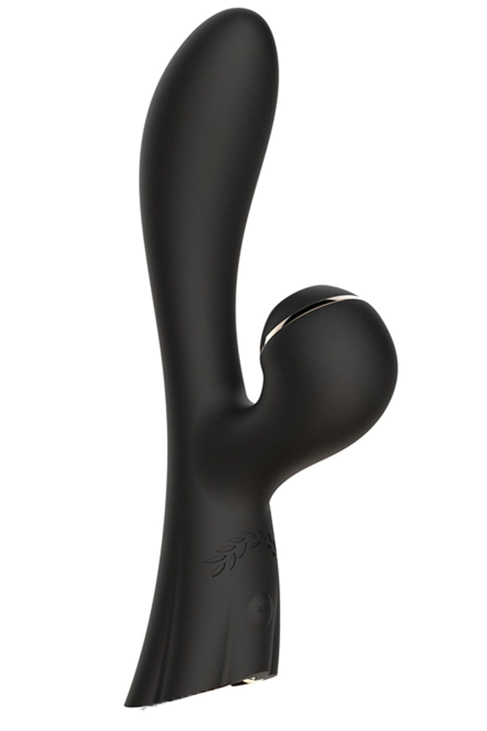 Vibromasseur double stimulation point G et clitoris par succion noir USB - FAIRYBLACK