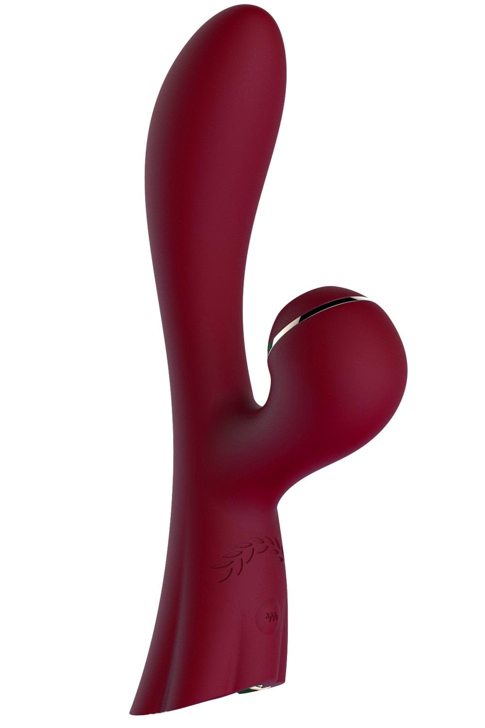 Vibromasseur double stimulation point G et clitoris par succion rouge USB - FAIRYRED