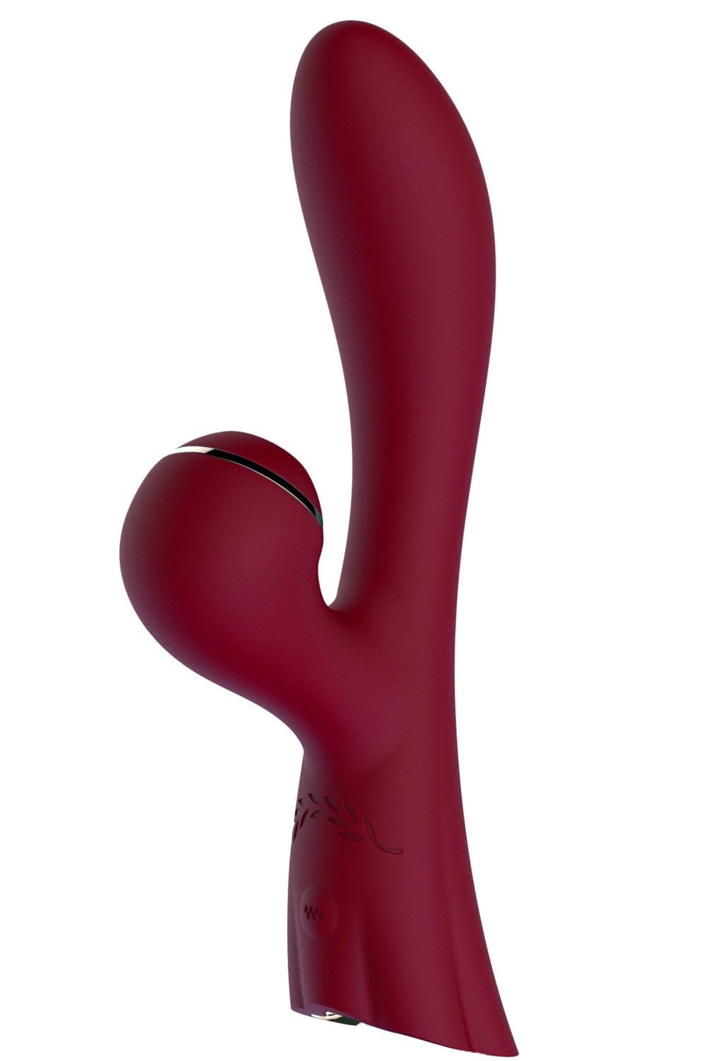 Vibromasseur double stimulation point G et clitoris par succion rouge USB - FAIRYRED