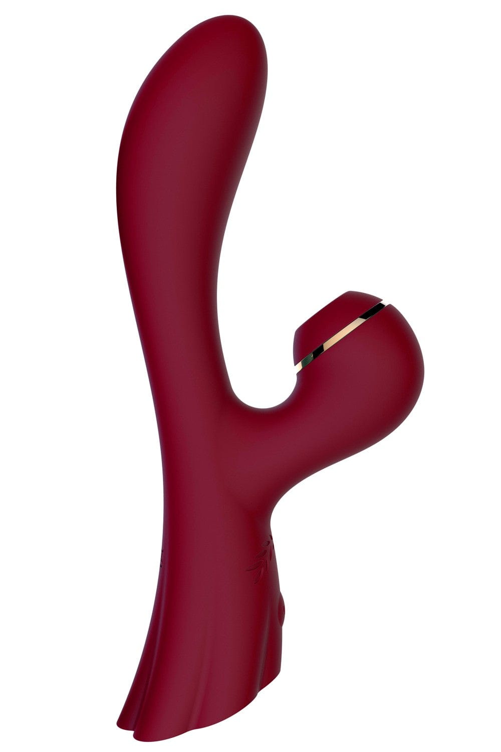 Vibromasseur double stimulation point G et clitoris par succion rouge USB - FAIRYRED