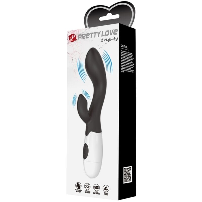 Vibromasseur Double Stimulation Silicone Noir