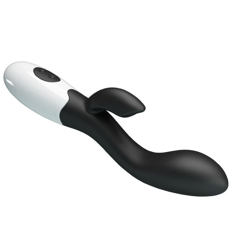 Vibromasseur Double Stimulation Silicone Noir