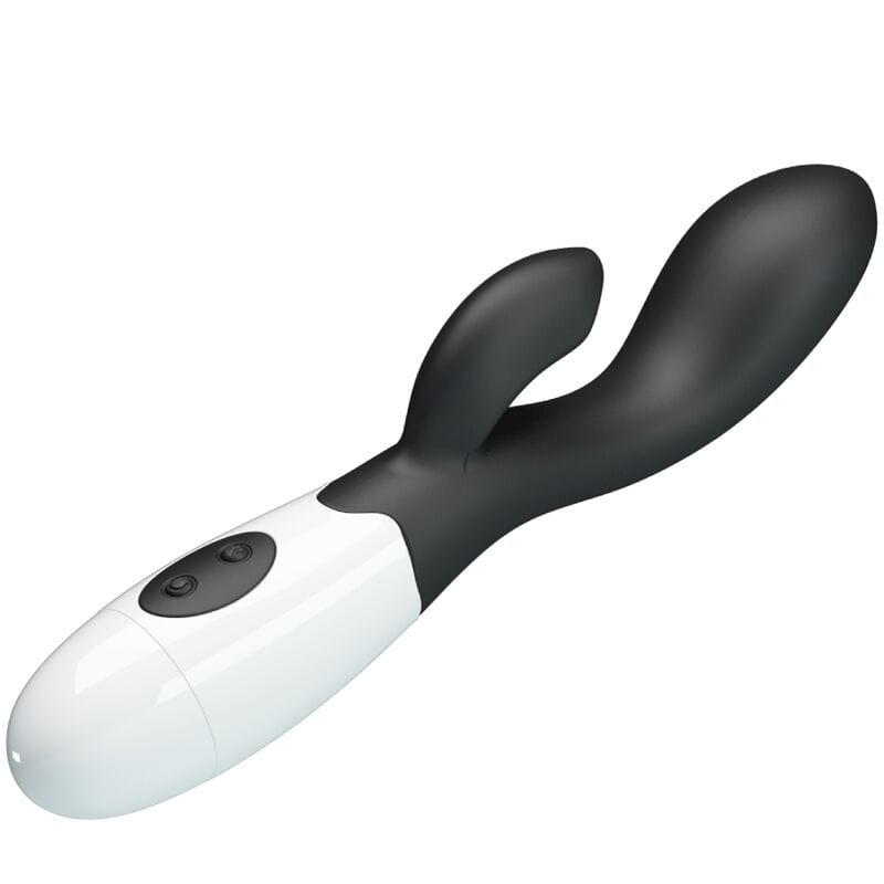 Vibromasseur Double Stimulation Silicone Noir