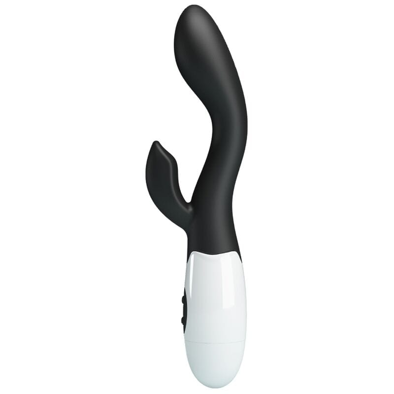 Vibromasseur Double Stimulation Silicone Noir