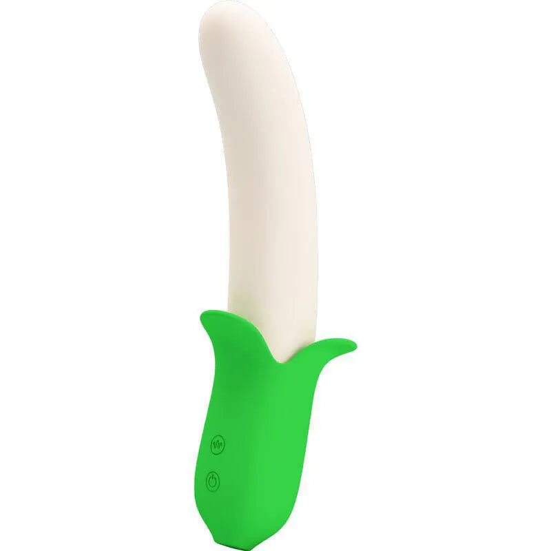 Vibromasseur En Silicone Vert Clair Rechargeable