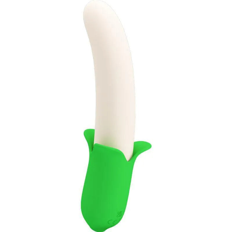 Vibromasseur En Silicone Vert Clair Rechargeable