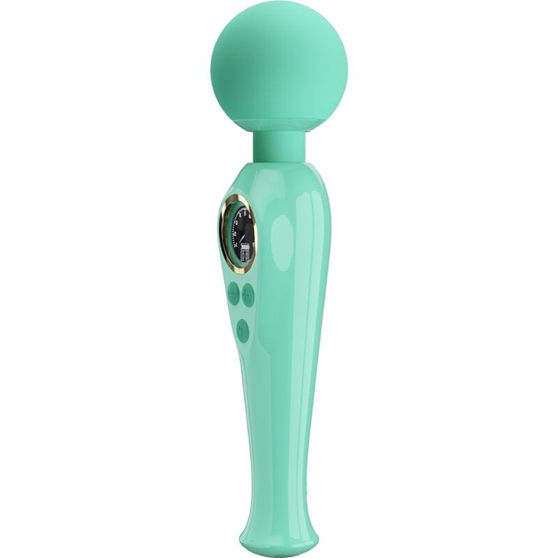 Vibromasseur En Silicone Vert Étanche Rechargeable