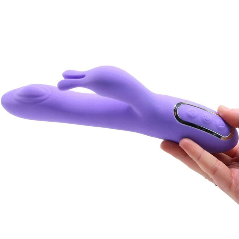 Vibromasseur En Silicone Violet Rechargeable Sophistiqué