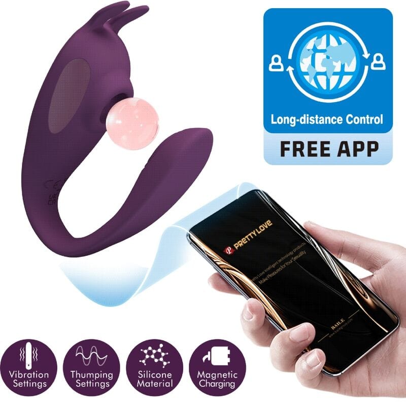 Vibromasseur Ergonomique En Silicone Violet