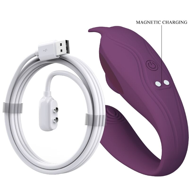 Vibromasseur Ergonomique En Silicone Violet