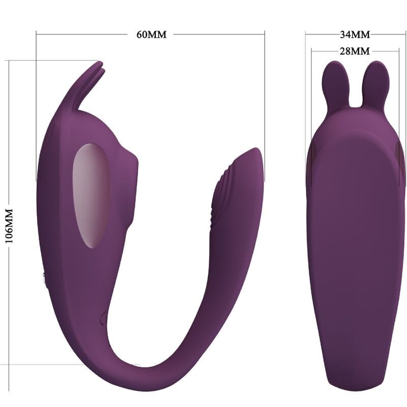 Vibromasseur Ergonomique En Silicone Violet