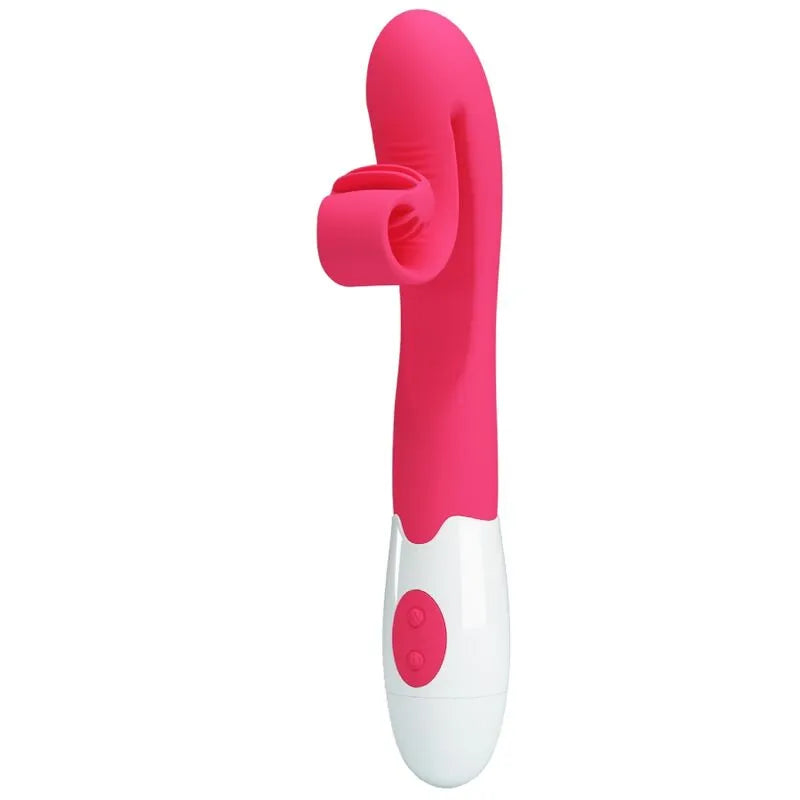 Vibromasseur Ergonomique Rose 30 Modes Silicone