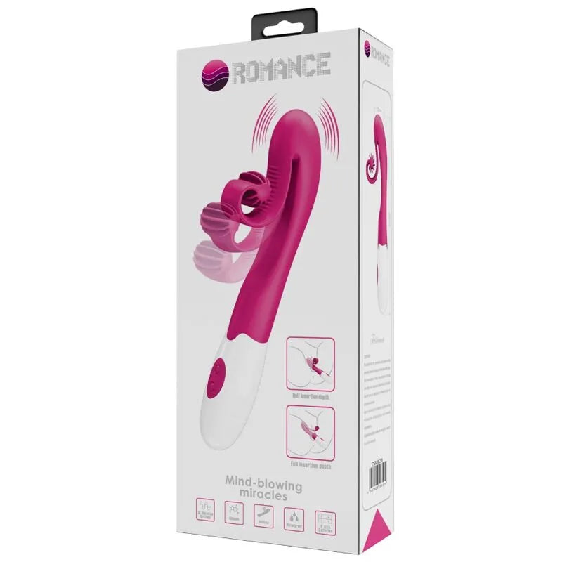 Vibromasseur Ergonomique Rose 30 Modes Silicone