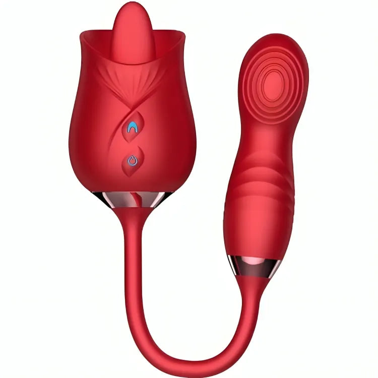 Vibromasseur Ergonomique Rouge Delight Flower