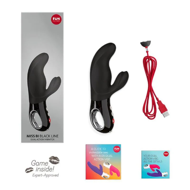 Vibromasseur Ergonomique Silicone Noir Rechargeable