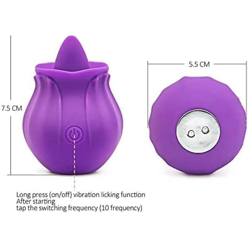 Vibromasseur Ergonomique Violet Silicone Armony