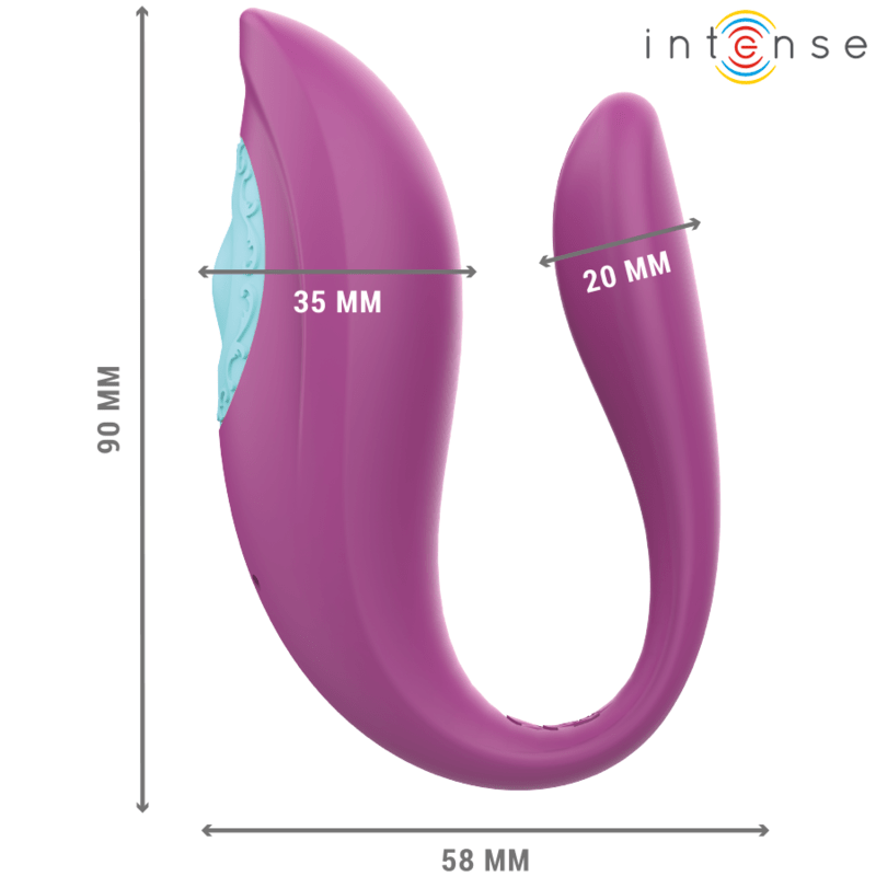 Vibromasseur Ergonomique Violet Silicone Étanche