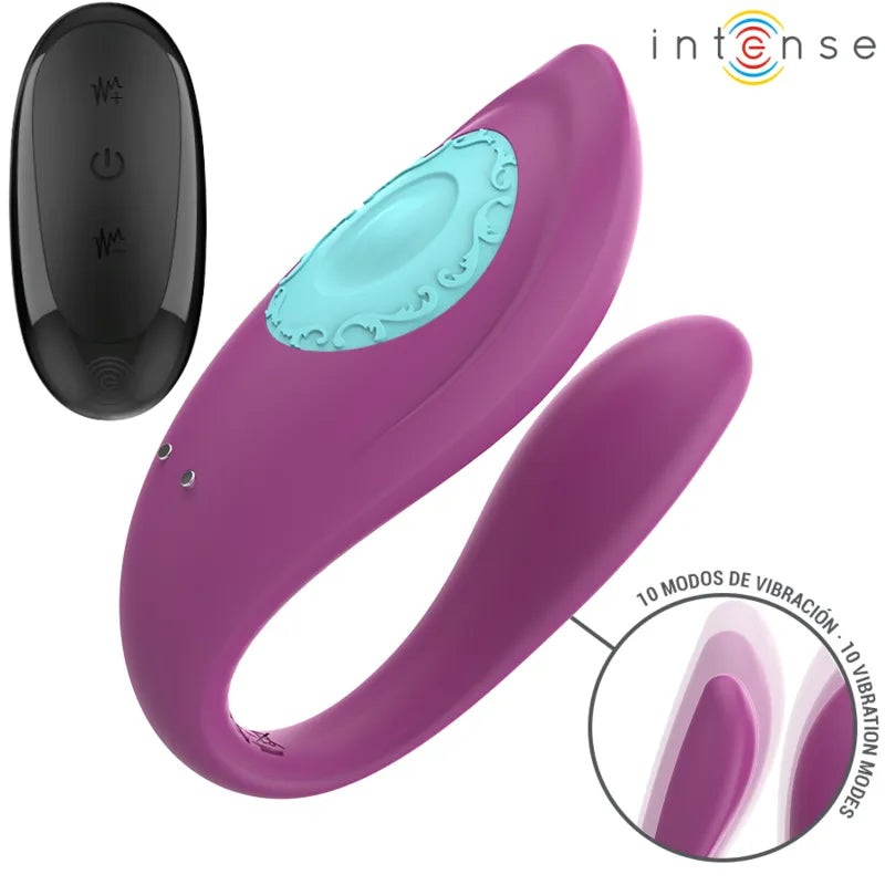 Vibromasseur Ergonomique Violet Silicone Étanche