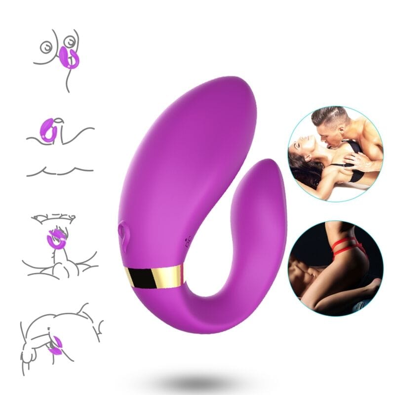 Vibromasseur Étanche Couples Silicone Armony