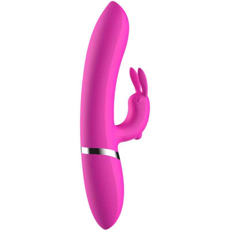 Vibromasseur Étanche Rechargeable En Silicone Fuchsia