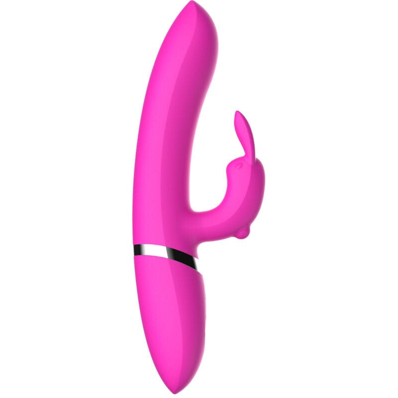 Vibromasseur Étanche Rechargeable En Silicone Fuchsia